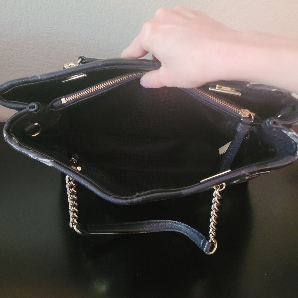 Kate Spade Briar Lane Night Rose Meena Satchel - Picture 10 of 13